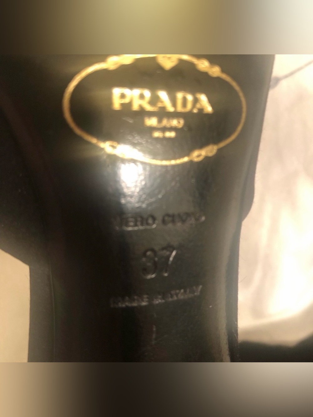 Prada Chic Flower Heel Satin Mules Black EU 37 SS2008 Archival Rare - Picture 3 of 7